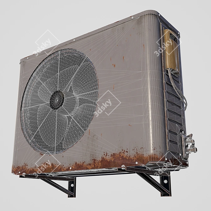 Rustic Outdoor A/C Unit: 2015 Version 3D model image 13