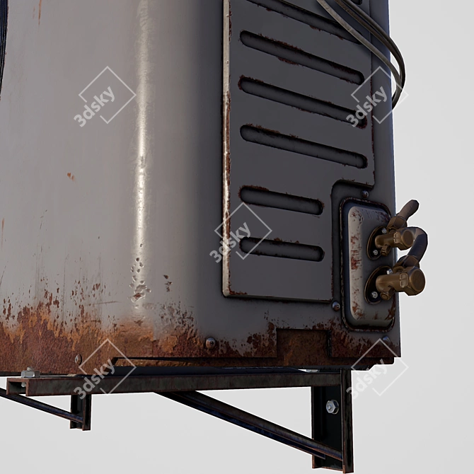 Rustic Outdoor A/C Unit: 2015 Version 3D model image 15