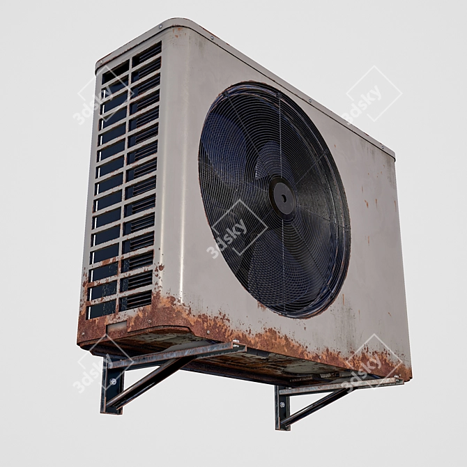 Rustic Outdoor A/C Unit: 2015 Version 3D model image 19