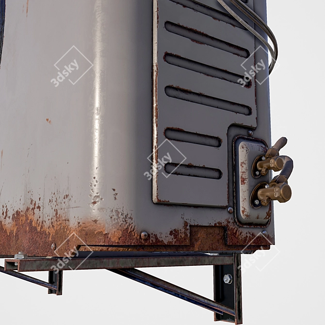 Rustic Outdoor A/C Unit: 2015 Version 3D model image 20