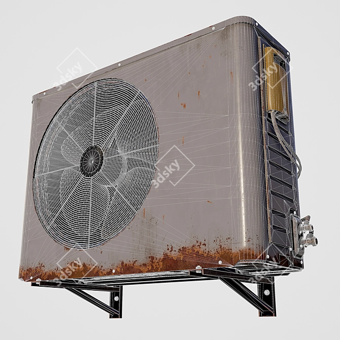 Rustic Outdoor A/C Unit: 2015 Version 3D model image 21