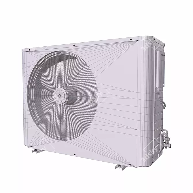 Rustic Outdoor A/C Unit: 2015 Version 3D model image 23