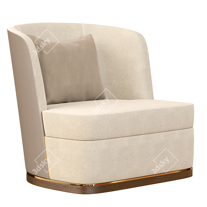 Modern Michael Armchair: Sleek Design for Stylish Comfort 3D model image 1