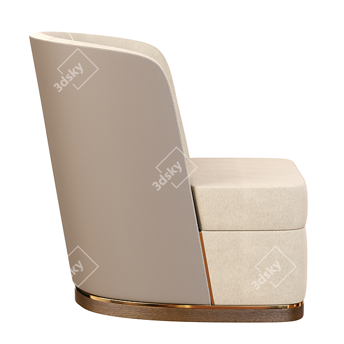 Modern Michael Armchair: Sleek Design for Stylish Comfort 3D model image 2