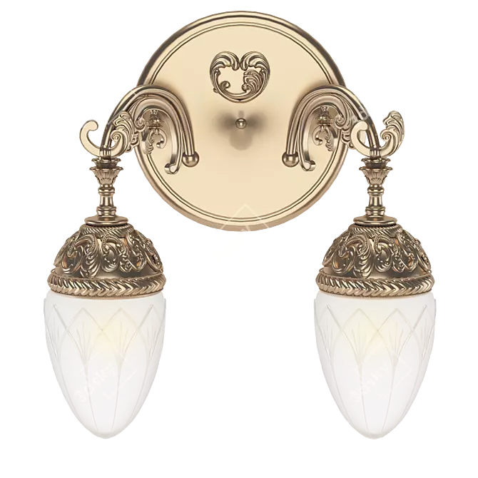 Empire Style Wall Sconce 3D model image 6