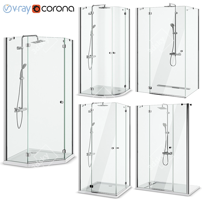 Radaway Torrenta Shower Enclosures 3D model image 1