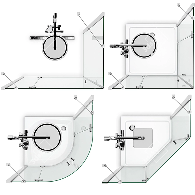 Radaway Torrenta Shower Enclosures 3D model image 5