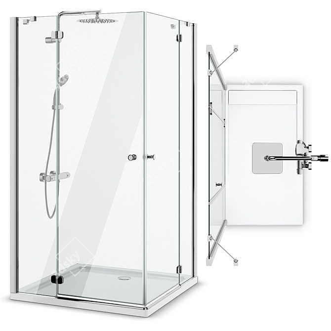 Radaway Torrenta Shower Enclosures 3D model image 6