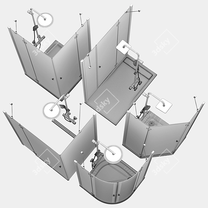 Radaway Torrenta Shower Enclosures 3D model image 7