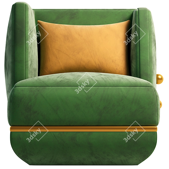 Modern Armchair - 3Ds Max 2014, Corona 2 3D model image 2