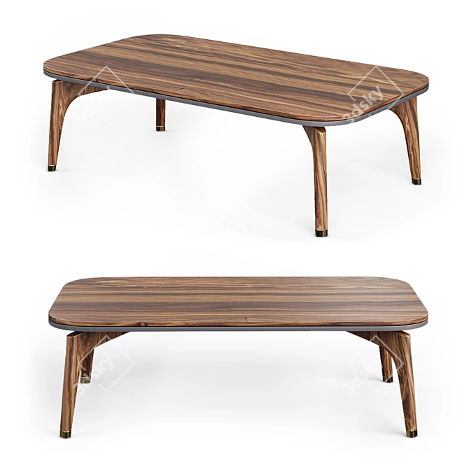 London Coffee Table 3D model image 1