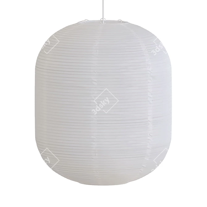 Elegant Rice Paper Shade 3D model image 2