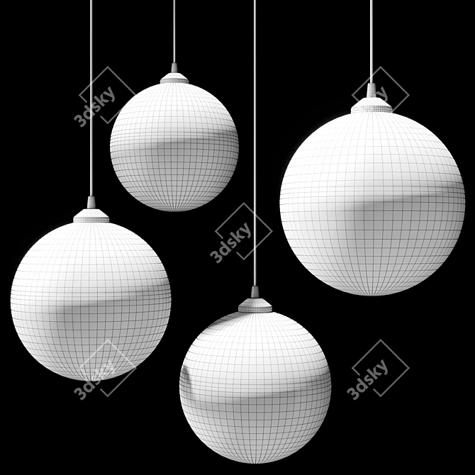 Sleek Pendant Light Fixture 3D model image 3