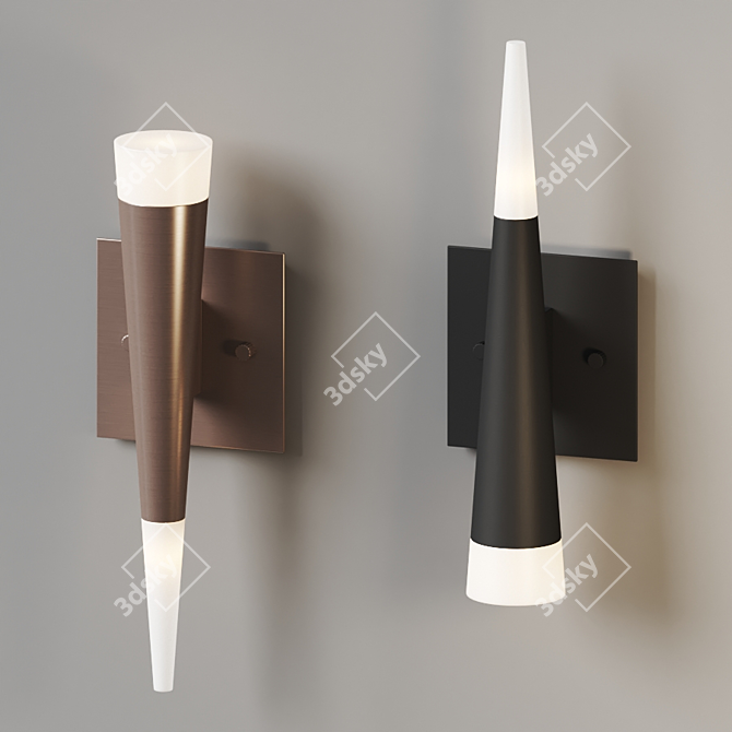 Modern LED Wall Sconce 3D model image 4