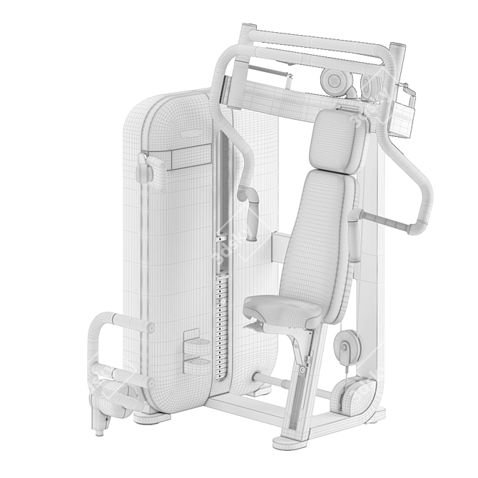 Ultimate Chest Workout Machine 3D model image 6