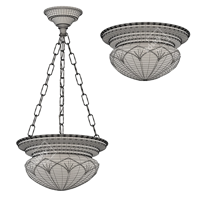 Title: Imperial Elegance Chandelier 3D model image 2