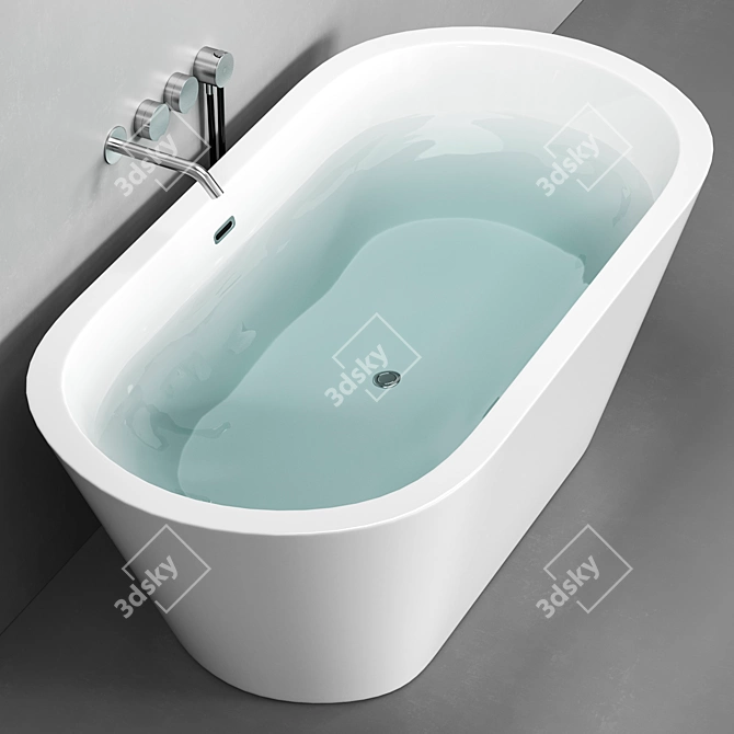 Abber Baths Set: AB9213 and AB9216 with CEA DESIGN GIOTTO Plus Mixers 3D model image 2