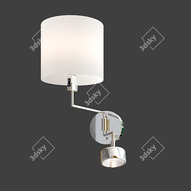 Thelma Chrome Wall Lamp 3D model image 3