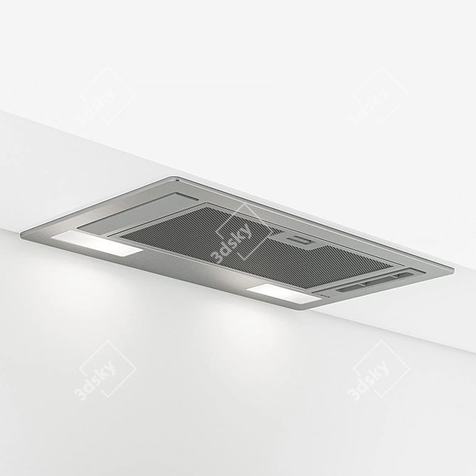 Bosch DLN53AA50 Cooker Hood: Powerful, Sleek, Efficient 3D model image 1