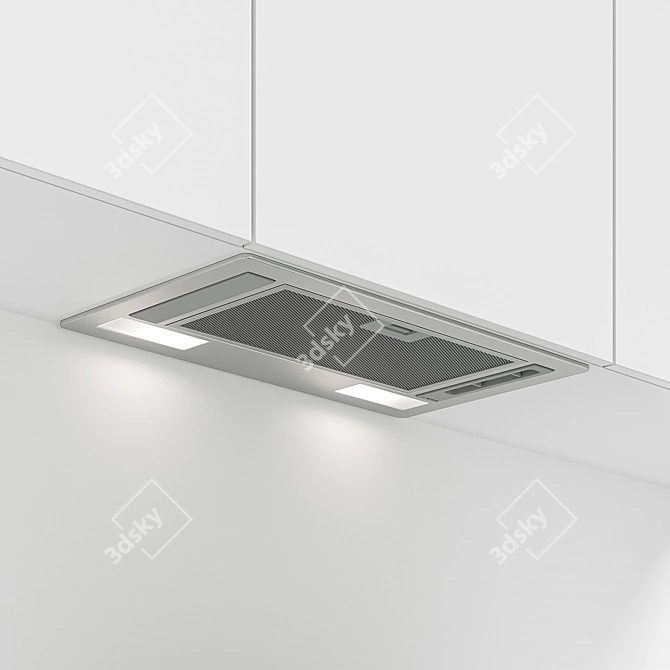 Bosch DLN53AA50 Cooker Hood: Powerful, Sleek, Efficient 3D model image 2