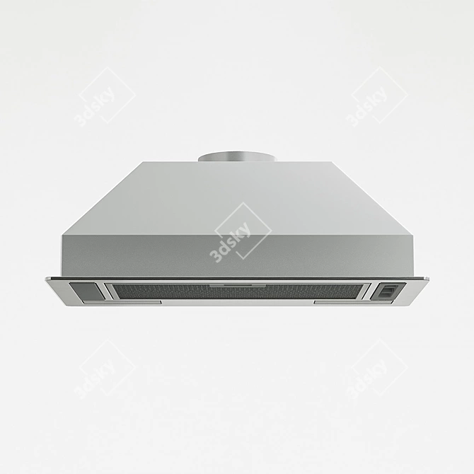 Bosch DLN53AA50 Cooker Hood: Powerful, Sleek, Efficient 3D model image 4