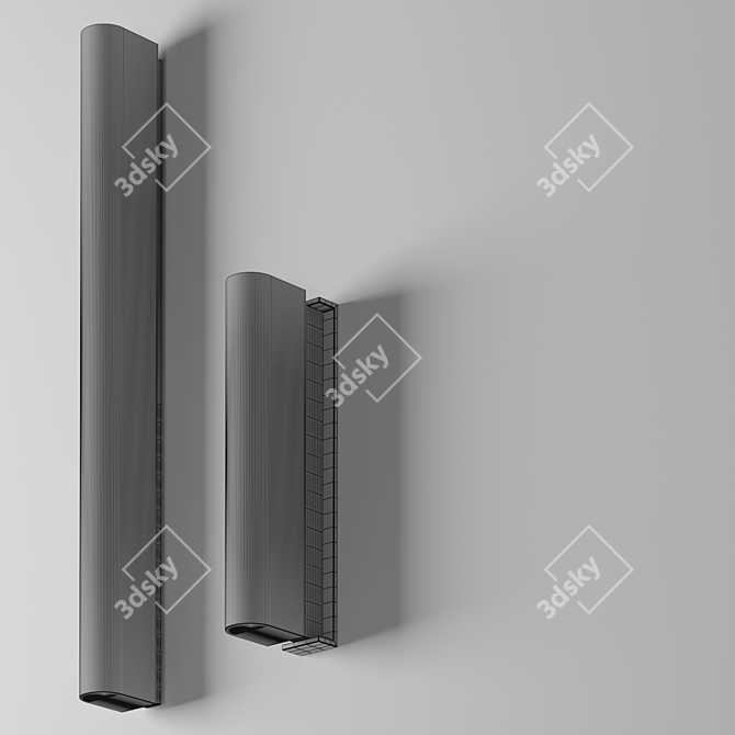 Elegant Onyx Wall Lamp 3D model image 7