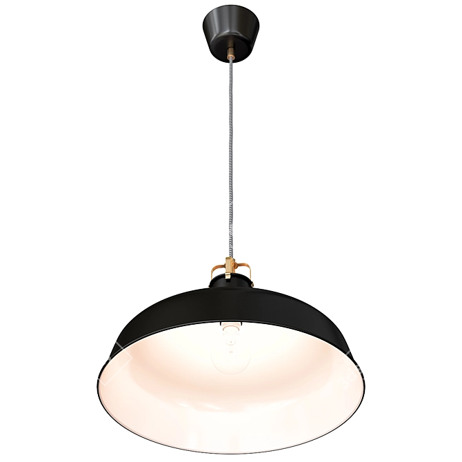 Ranarp Suspension Light: Stylish Black Pendant 3D model image 3