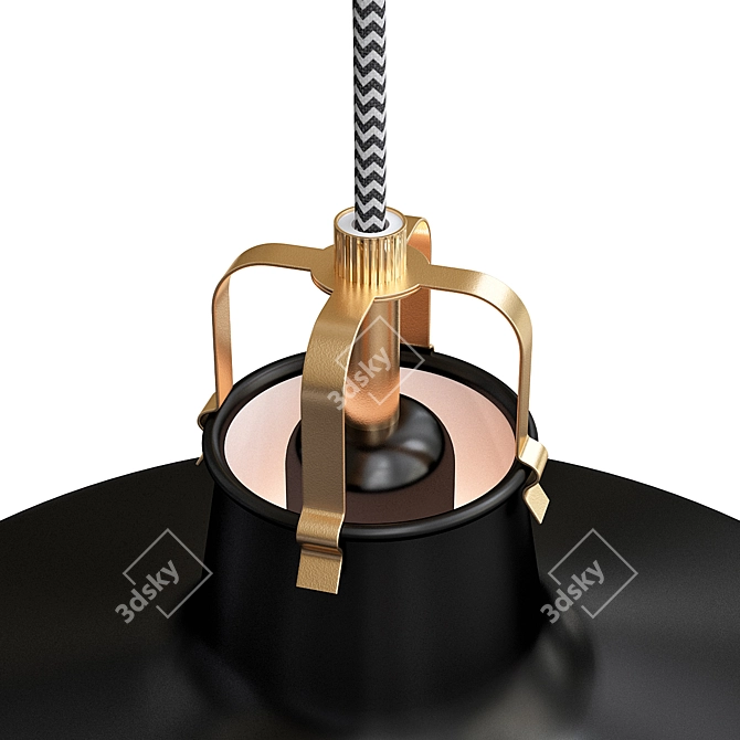 Ranarp Suspension Light: Stylish Black Pendant 3D model image 4