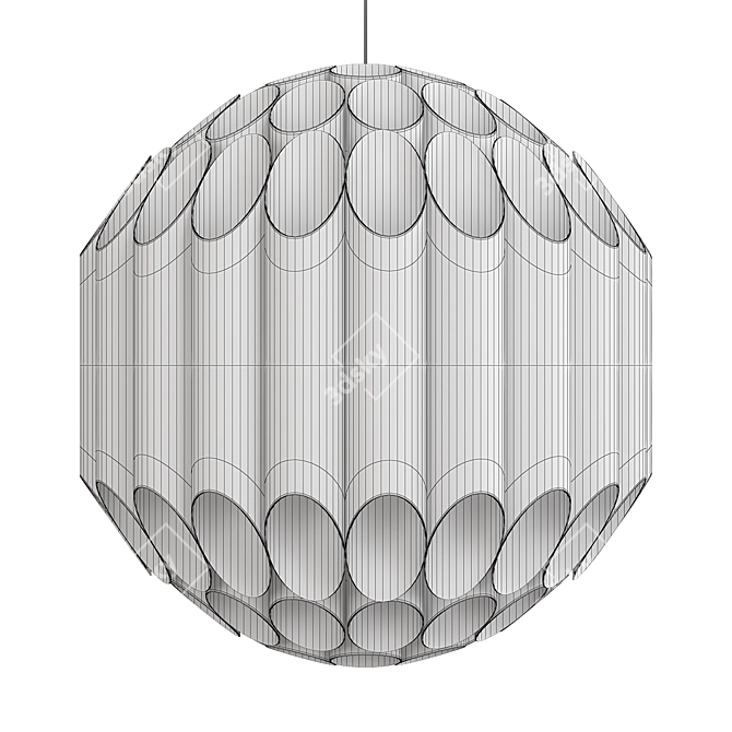 Kravitz Suspension: Sleek and Stylish Lighting 3D model image 2