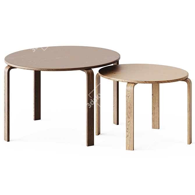 Modern Minimalist Coffee Tables 3D model image 2