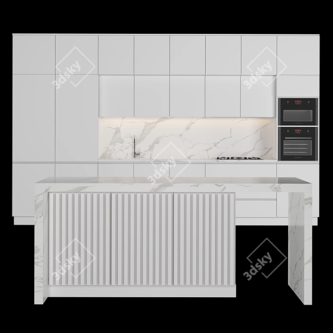 Contemporary Kitchen 2015 3D model image 1