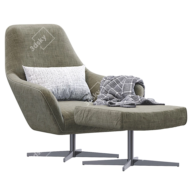 Ultimate Comfort Armchair 3D model image 4