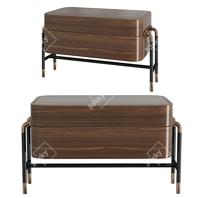 Polis 9530 Versatile Nightstand 3D model image 1