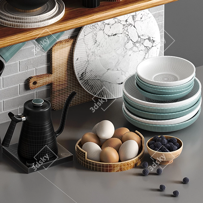 Versatile Kitchen Essentials 3D model image 5