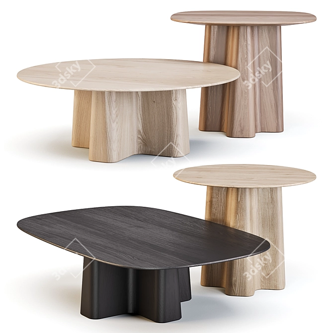 Javorina Designer Coffee & Side Tables 3D model image 1