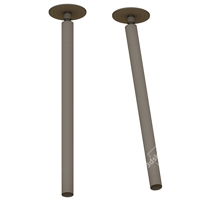 Elegant Metal Canna Nuda 3D model image 2