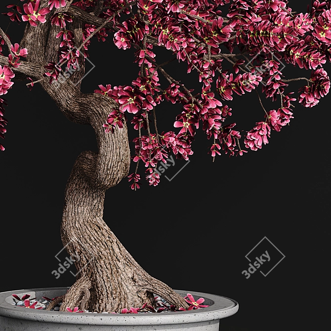 Artificial Bonsai Plant: Exquisite Foliage 3D model image 3