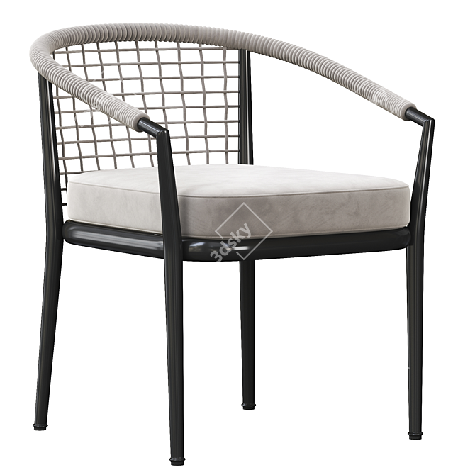 Elegant Ergonomic Erica Chair 3D model image 1