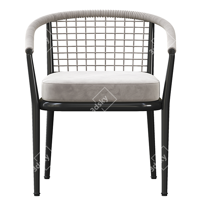 Elegant Ergonomic Erica Chair 3D model image 2