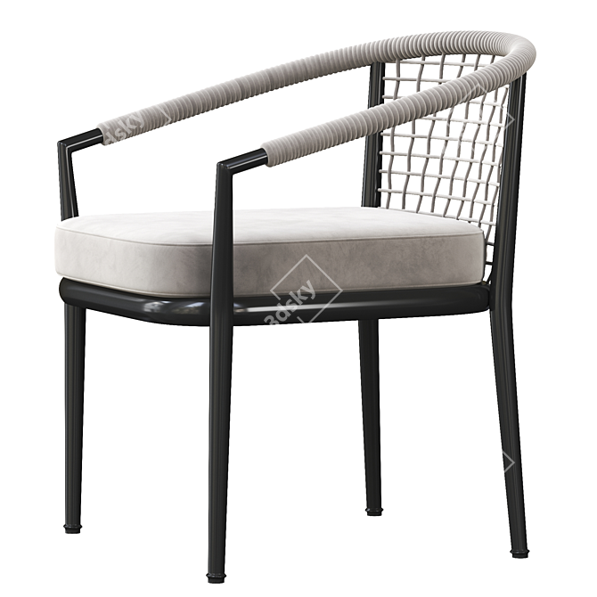 Elegant Ergonomic Erica Chair 3D model image 3