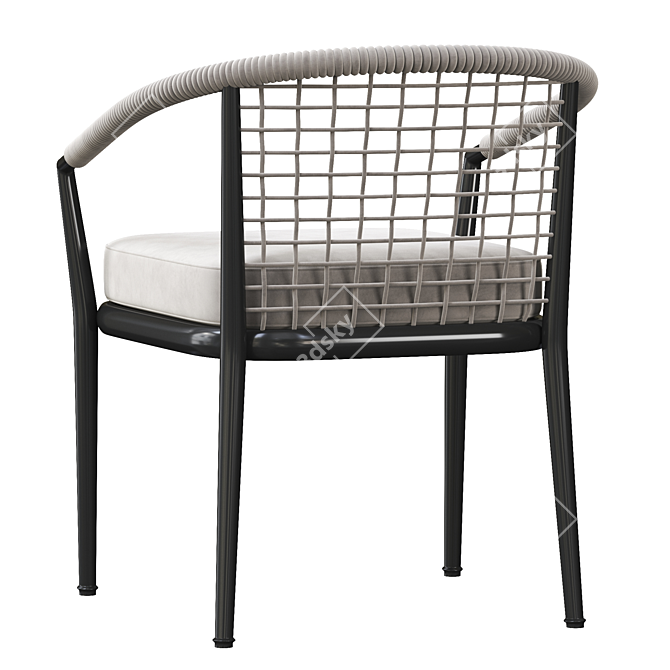 Elegant Ergonomic Erica Chair 3D model image 4