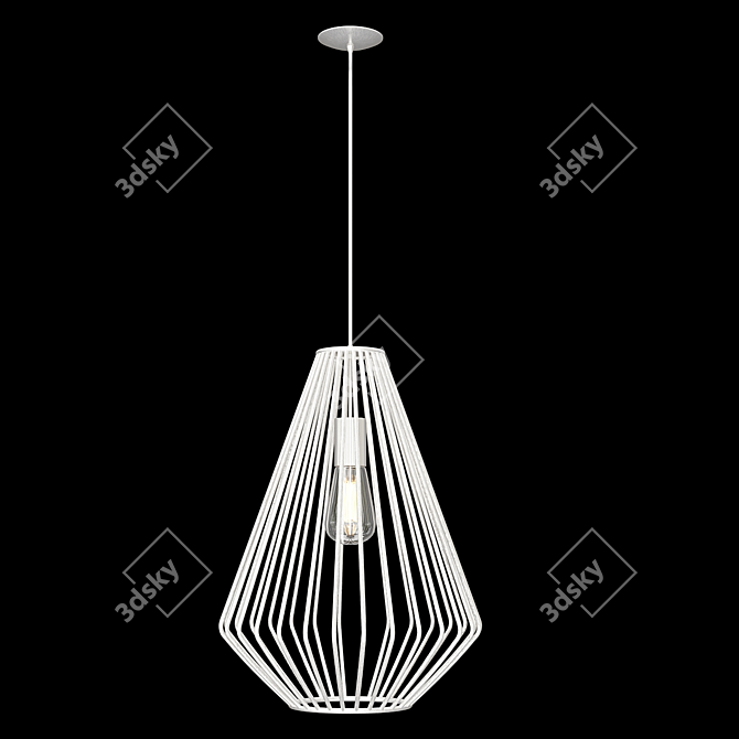 Minimalist Geometric Pendant Light 3D model image 3