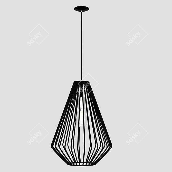 Minimalist Geometric Pendant Light 3D model image 4