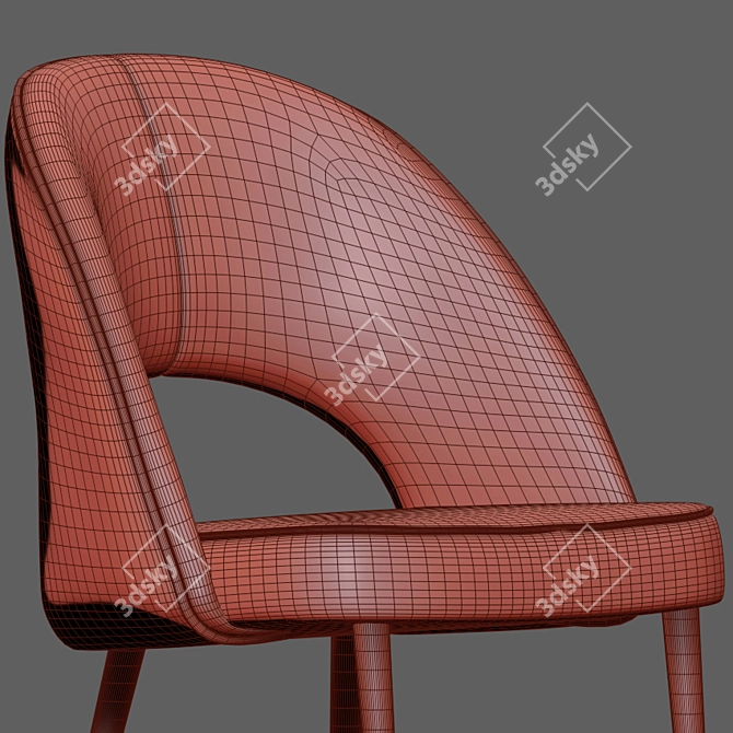 Classic Saarinen Dining Table Chair 3D model image 5