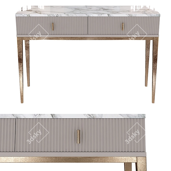 Luxury Marble Console Table: Katalina 3D model image 2