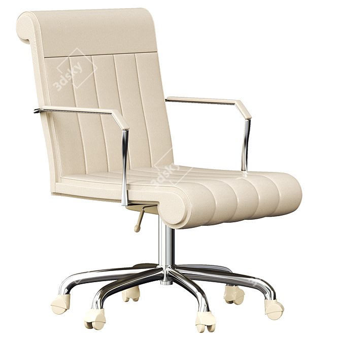 Modern Wave Chair 3D model image 1