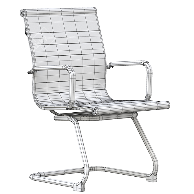 Ardon Modern Visitor Office Chair 3D model image 5