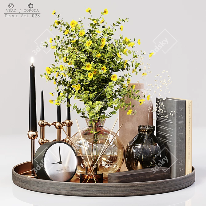 Elegant Decor Set 028: High-Quality, Detailed 3D model image 1