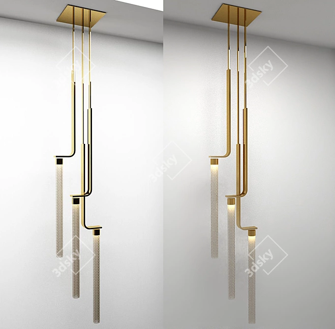 Title: Euroluce Pendant Lamp: Exquisite Illumination 3D model image 1