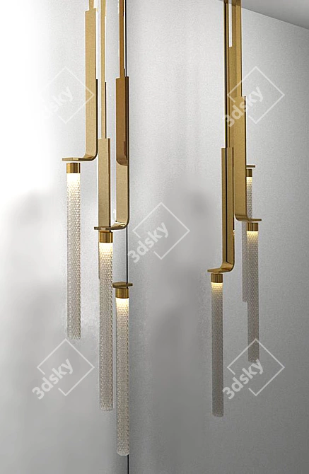 Title: Euroluce Pendant Lamp: Exquisite Illumination 3D model image 2